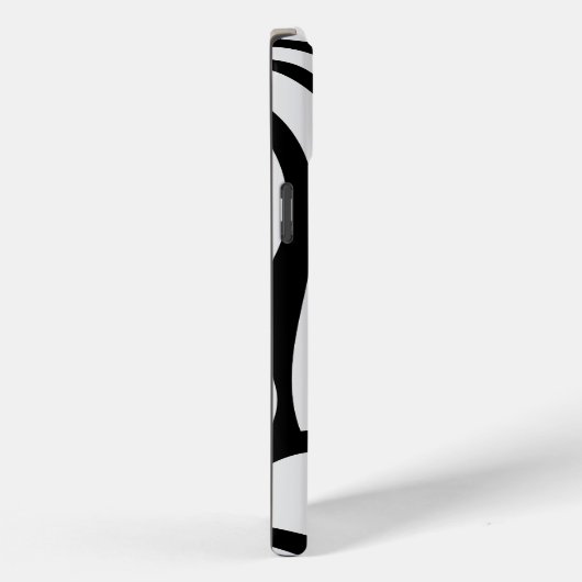 Floral Groovy Black and White Case-Mate iPhoneケース (裏面 / 右)