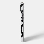 Floral Groovy Black and White Case-Mate iPhoneケース (裏面 / 左)