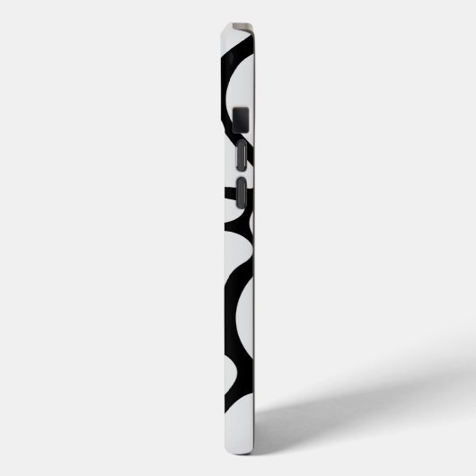 Floral Groovy Black and White Case-Mate iPhoneケース (裏面 / 左)