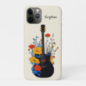 Floral Guitar Art Case-Mate iPhoneケース (裏)