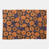 Floral Halloween キッチンタオル (横)