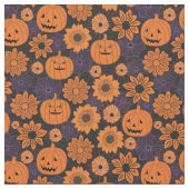 Floral Halloween  ファブリック (クローズアップ)