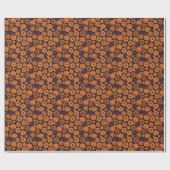 Floral Halloween ラッピングペーパー (フラット)