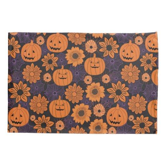 Floral Halloween 枕カバー (裏面)