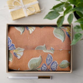 Floral hand painted Indian wall art 薄葉紙 (ギフト)