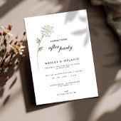 Floral Happily Ever After Party Wedding Reception 招待状