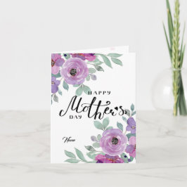 Floral Happy Mother's Day Card カード