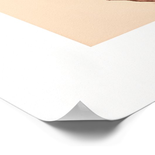 Floral Hawaii Pineapple & Hibiscus Summer Name ポスター (角)