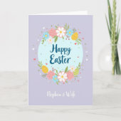 Floral Heart Easter Card カード (正面)