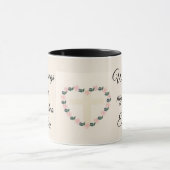 Floral Heart Faith Blessing for a Precious Grandma マグカップ (中央)