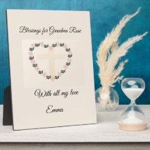 Floral Heart Faith Blessing for Cherished Grandma