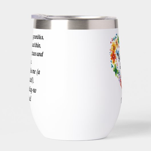 Floral Heart “Greatest Sister Ever” with Poem (右面)