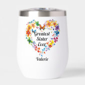 Floral Heart “Greatest Sister Ever” with Poem (正面)