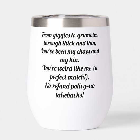 Floral Heart “Greatest Sister Ever” with Poem (背面)