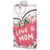 floral Heart "Love U. Mom" flask フラスク (左)