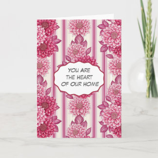 Floral Heart of Our Home  カード