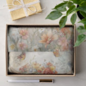 Floral Highland Cow Vintage Illustration Decoupage 薄葉紙 (ギフト)