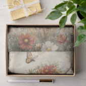 Floral Highland Cow With Wildflowers Decoupage 薄葉紙 (ギフト)