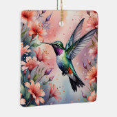 floral hummingbird ornament セラミックオーナメント (右)