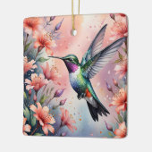 floral hummingbird ornament セラミックオーナメント (左)