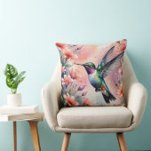 floral hummingbird pillow クッション (椅子)