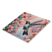 floral hummingbird tile タイル (側面)