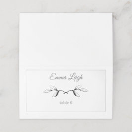 Floral Illustration Place Cards プレイスカード