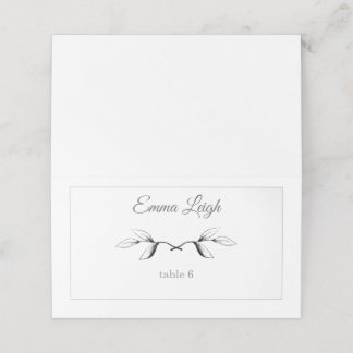 Floral Illustration Place Cards プレイスカード