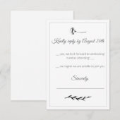 Floral Illustration Response Card (正面/裏面)