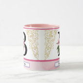 Floral Initial Mug – Letter B Monogram | Personali マグカップ (中央)