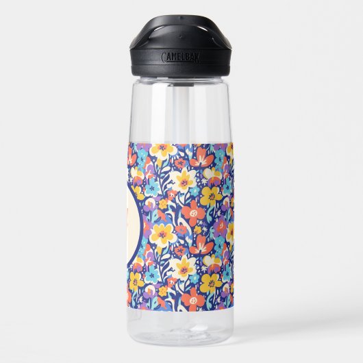 Floral Initial Water Bottle ウォーターボトル (背面)