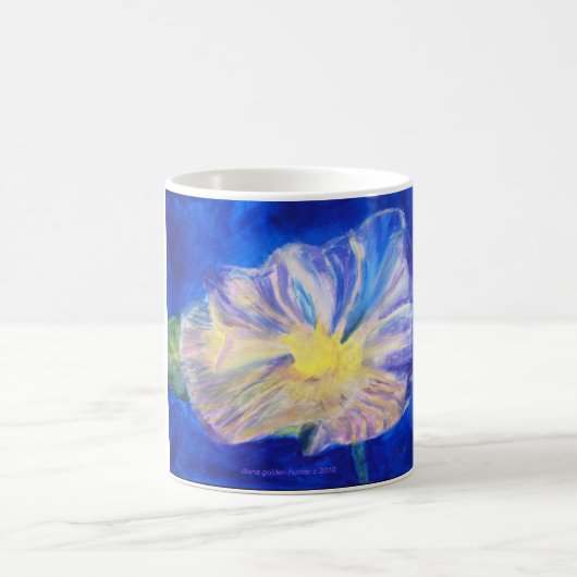 floral intense blue, diana golden hunter c 2010 コーヒーマグカップ (中央)