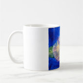 floral intense blue, diana golden hunter c 2010 コーヒーマグカップ (左)