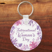 Floral International Women's Day 2026 キーホルダー (正面)