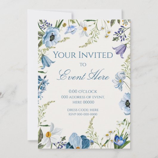 FLORAL INVITATION 招待状 (正面)