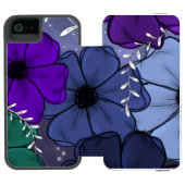 Floral iPhone case Incipio iPhoneウォレットケース (フォリオ Open)