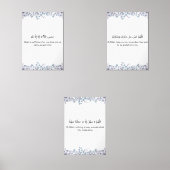 Floral Islamic Wall Art Set  (正面)