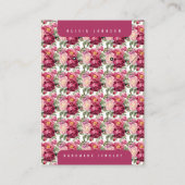 Floral Jewelry Display Cards 名刺 (正面)