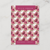 Floral Jewelry Display Cards 名刺 (正面)