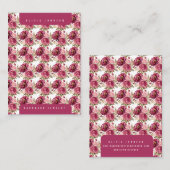 Floral Jewelry Display Cards 名刺 (正面/裏面)