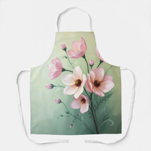 Floral Kitchen Apron エプロン (正面)