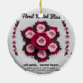 Floral Knitted Bliss Ceramic Ornament | Rose Keeps セラミックオーナメント (裏面)