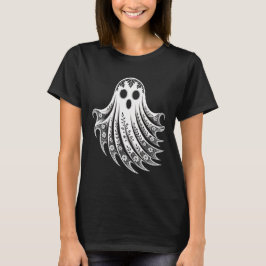 Floral Lace Ghost Halloween Boho Whimsigoth Spooky Tシャツ