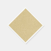 Floral Lace In Yellow スタンダードカクテルナプキン (角)