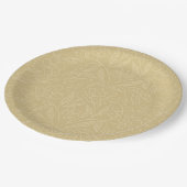 Floral Lace In Yellow ペーパープレート (アングル)