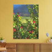 Floral Lake view キャンバスプリント (インサイチュ (リビング))