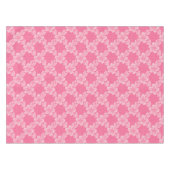 floral lattice pink pattern テーブルクロス (正面(横))
