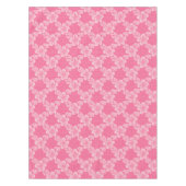 floral lattice pink pattern テーブルクロス (正面)