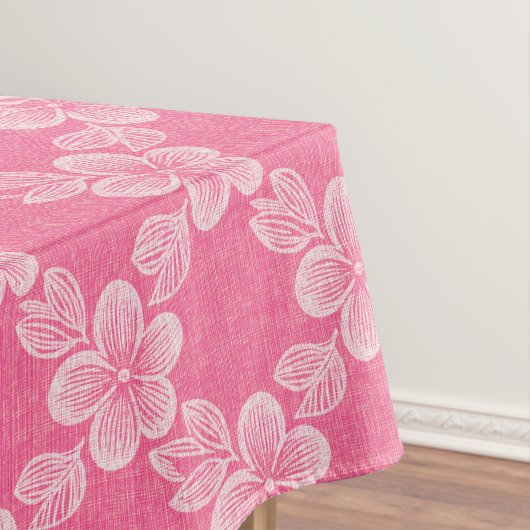 floral lattice pink pattern テーブルクロス (インサイチュ)