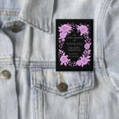 FLORAL LAVENDER. IN LOVING MEMORY KEEPSAKE,  缶バッジ (インサイチュ)